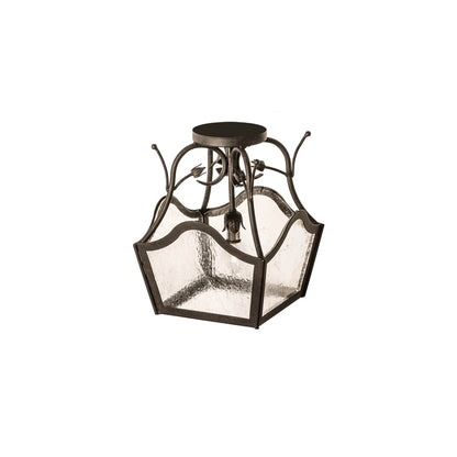 Terena 14" Wide Semi-Flush Square Ceiling Fixture