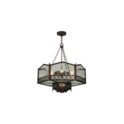 Church 6 Light 30" Wide Abstract Pendant