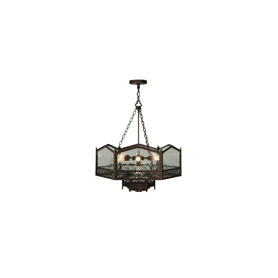 Church 6 Light 30" Wide Abstract Pendant