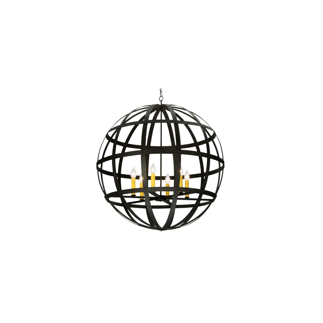 Atlas 6 Light 42" Wide Taper Candle Pendant