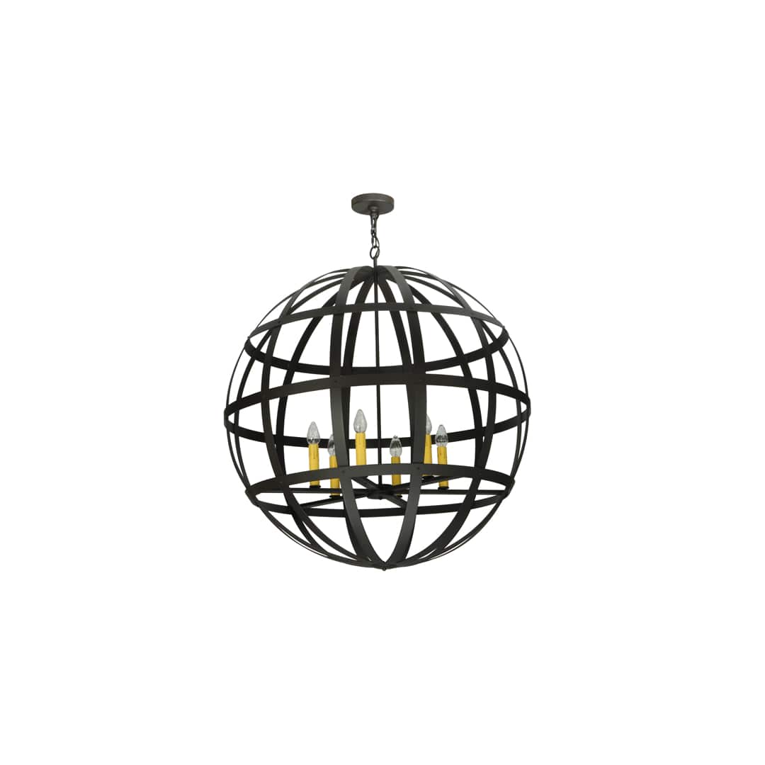 Atlas 6 Light 42" Wide Taper Candle Pendant