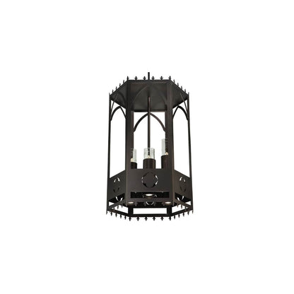Woolf 3 Light 24" Wide Pillar Candle Pendant
