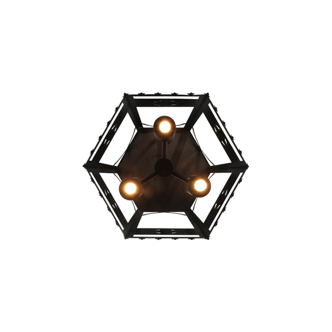 Woolf 3 Light 24" Wide Pillar Candle Pendant