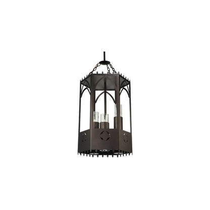 Woolf 3 Light 20" Wide Pillar Candle Pendant