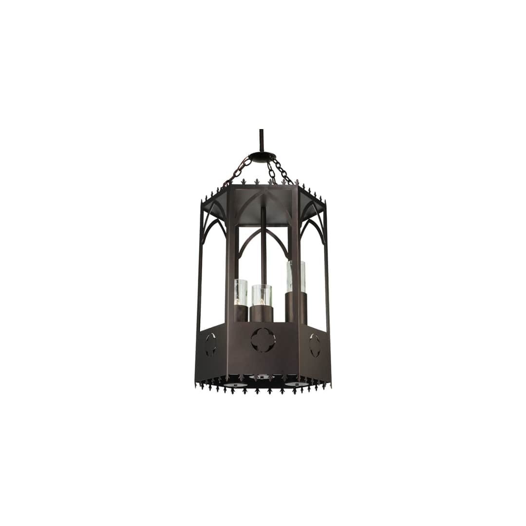 Woolf 3 Light 20" Wide Pillar Candle Pendant