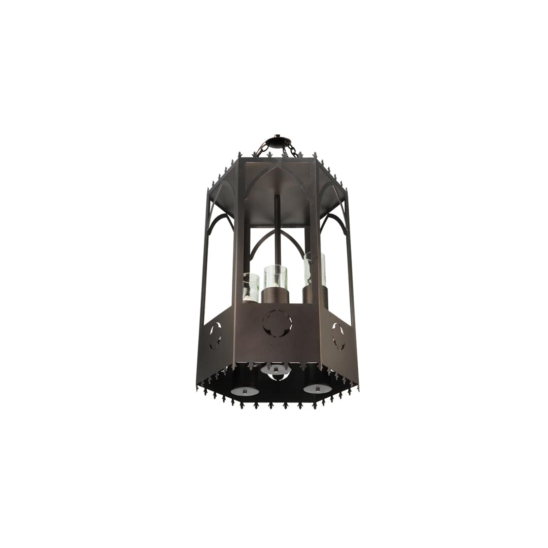 Woolf 3 Light 20" Wide Pillar Candle Pendant