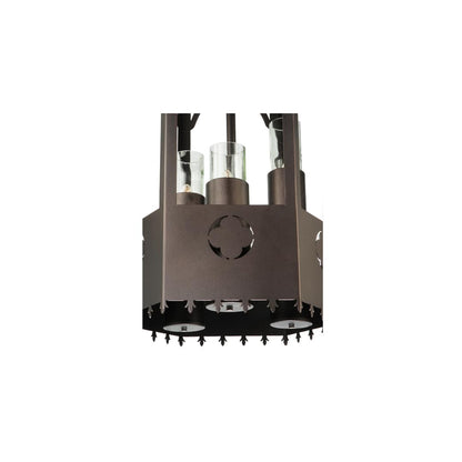Woolf 3 Light 20" Wide Pillar Candle Pendant