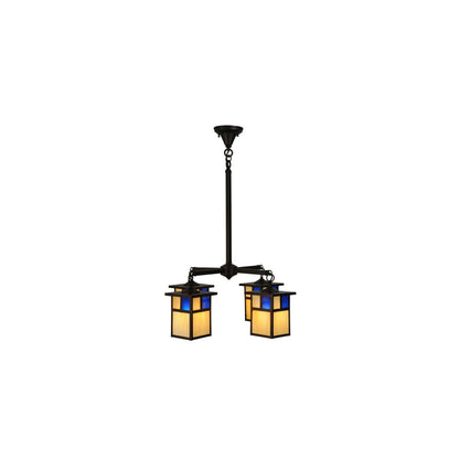 Hyde Park T Mission 4 Light 25" Wide Chandelier