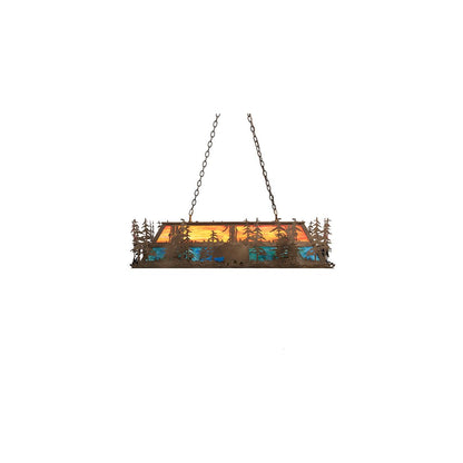 Long Bear 6 Light 19" Wide Linear Pendant
