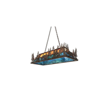 Long Bear 6 Light 19" Wide Linear Pendant