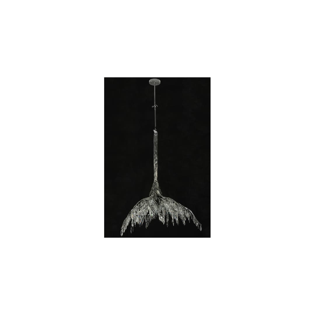 Winter at Stillwater 28" Wide LED Crystal Waterfall Chandelier