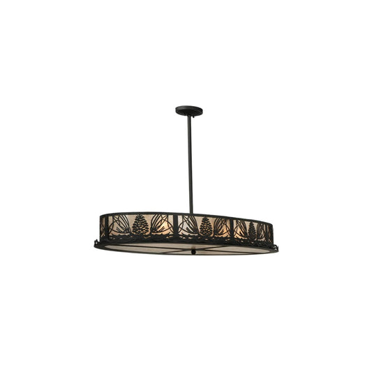 Mountain Pine 8 Light 24" Wide Linear Pendant