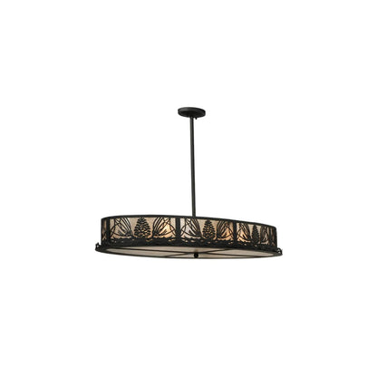 Mountain Pine 8 Light 24" Wide Linear Pendant