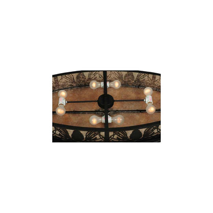 Mountain Pine 8 Light 24" Wide Linear Pendant
