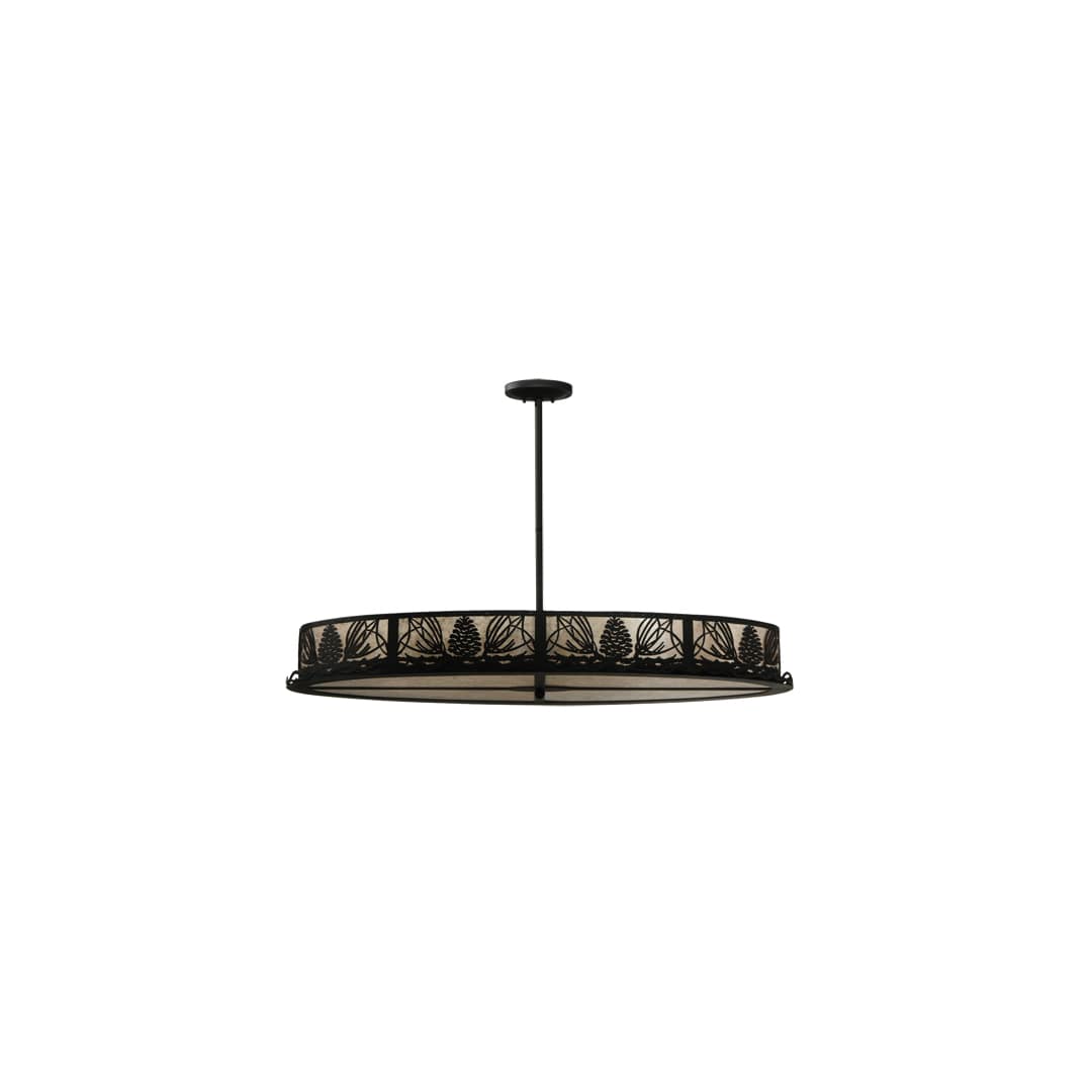 Mountain Pine 8 Light 24" Wide Linear Pendant