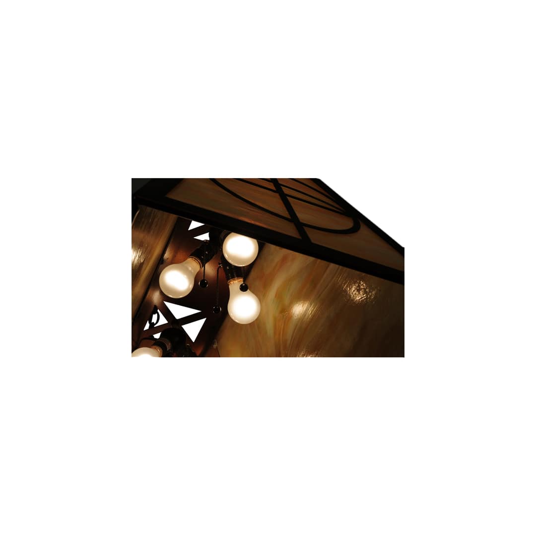 Circle Cross 9 Light 17" Wide Linear Pendant