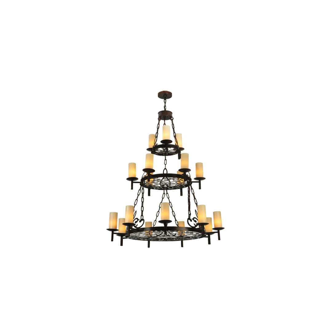 Newcastle 18 Light 48" Wide Pillar Candle Style Chandelier