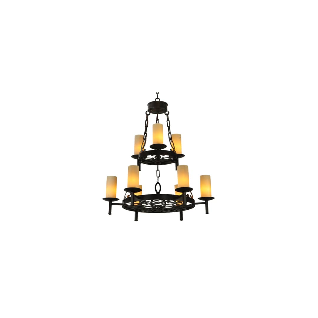 Newcastle 9 Light 33" Wide Pillar Candle Style Chandelier