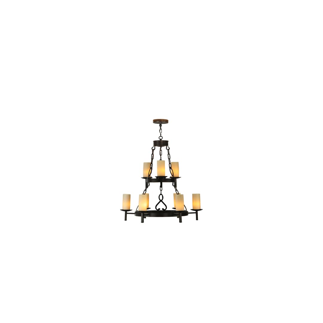 Newcastle 9 Light 33" Wide Pillar Candle Style Chandelier