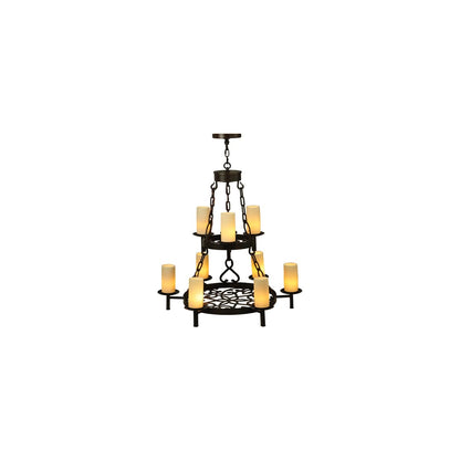 Newcastle 9 Light 33" Wide Pillar Candle Style Chandelier
