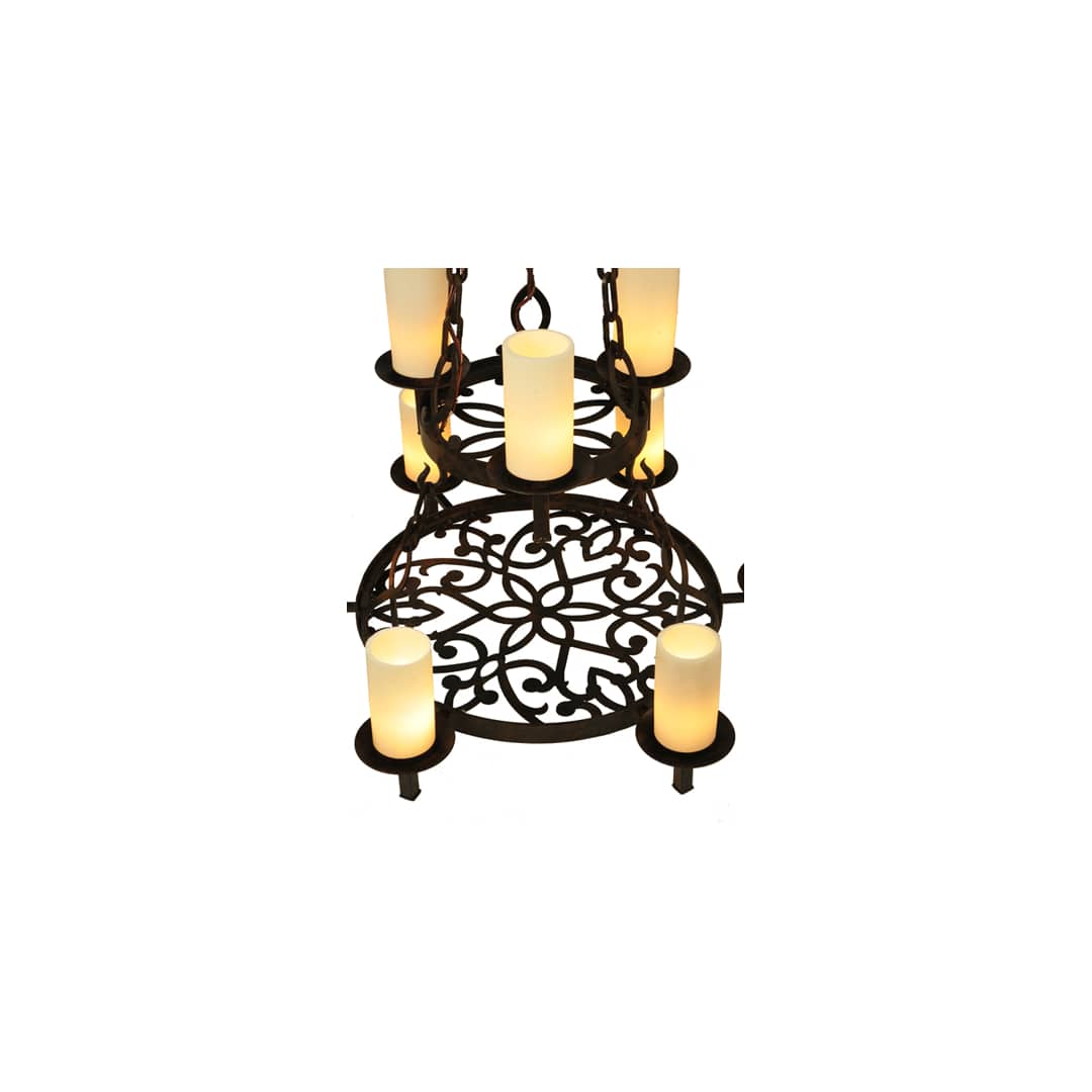 Newcastle 9 Light 33" Wide Pillar Candle Style Chandelier