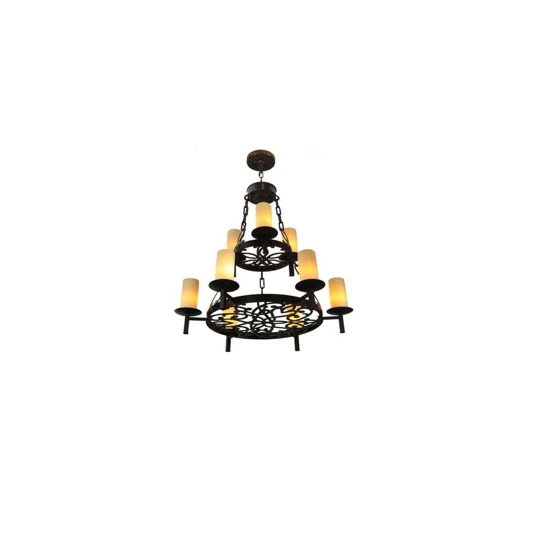 Newcastle 9 Light 33" Wide Pillar Candle Style Chandelier