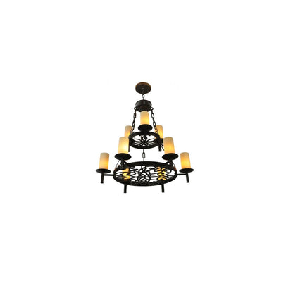 Newcastle 9 Light 33" Wide Pillar Candle Style Chandelier