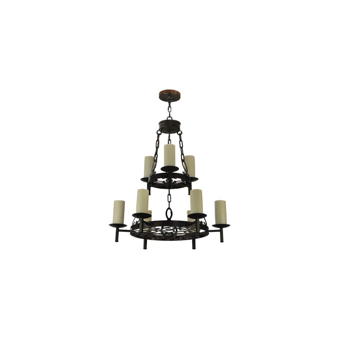 Newcastle 9 Light 33" Wide Pillar Candle Style Chandelier