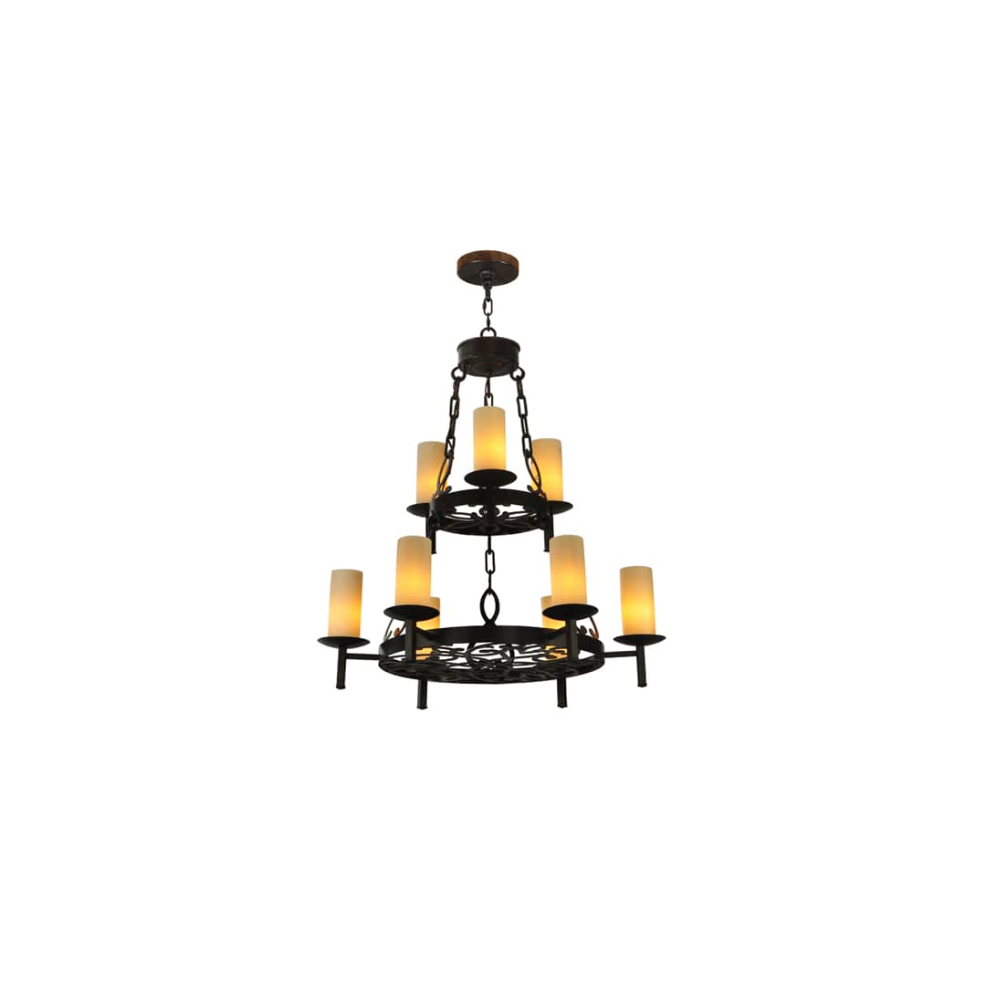 Newcastle 9 Light 33" Wide Pillar Candle Style Chandelier