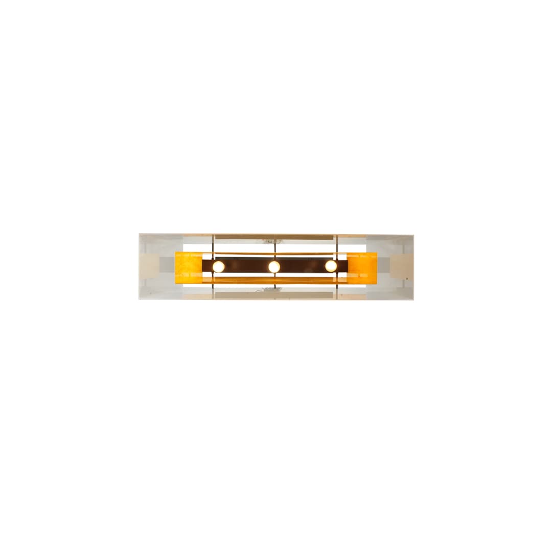 Quadrato 3 Light 12" Wide Linear Pendant