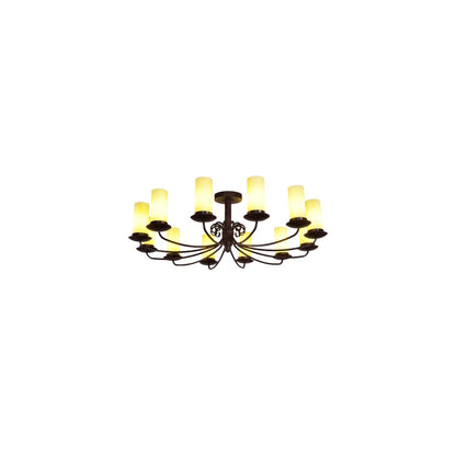 Atria 12 Light 54" Wide Pillar Candle Style Chandelier