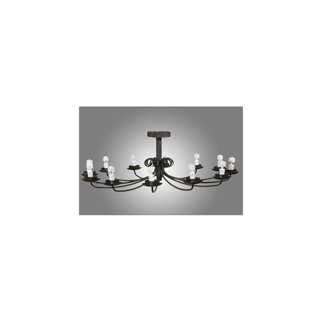 Atria 12 Light 54" Wide Pillar Candle Style Chandelier