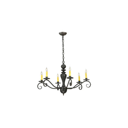 Emory 6 Light 33" Wide Taper Candle Style Chandelier