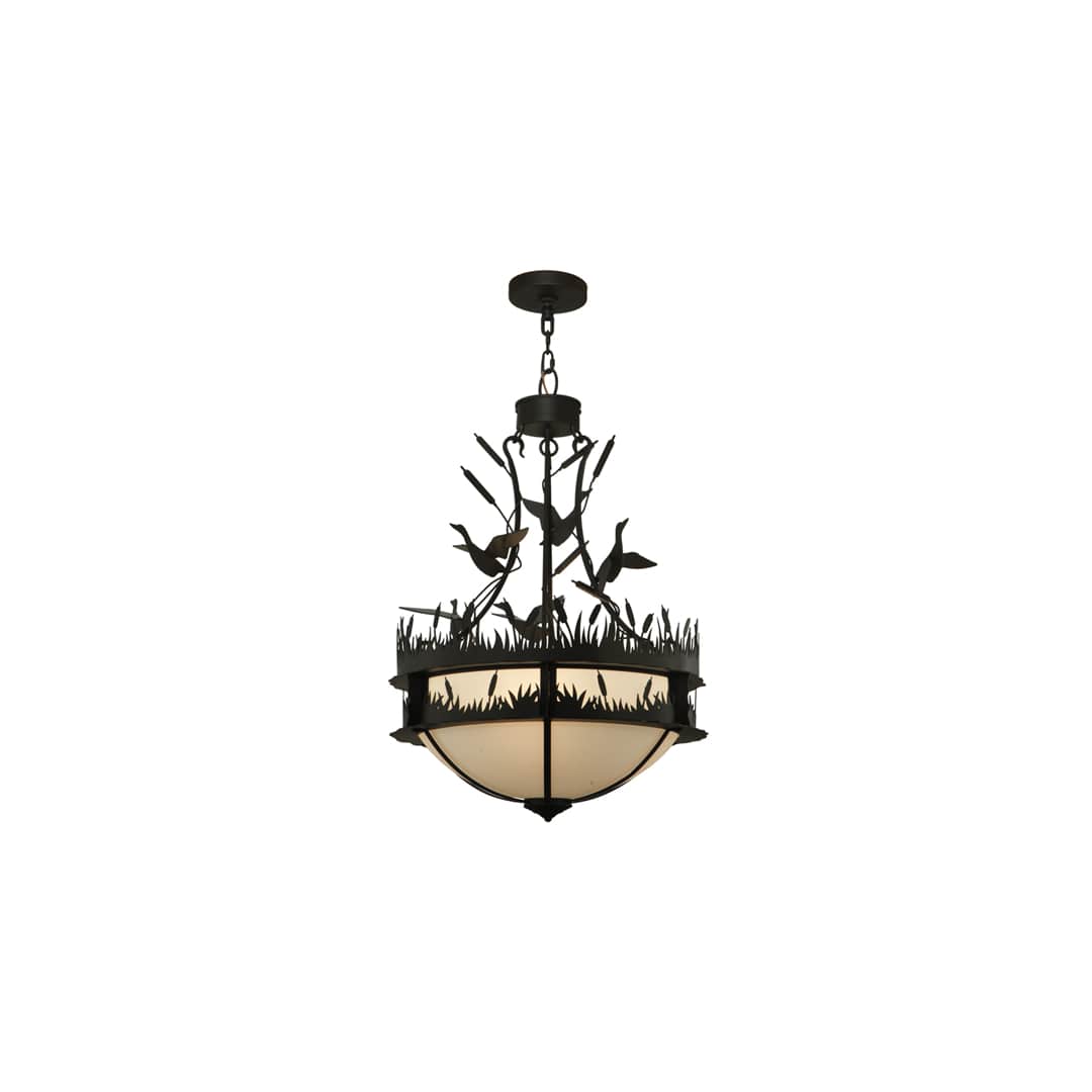 Ducks in Flight 4 Light 24" Wide Pendant