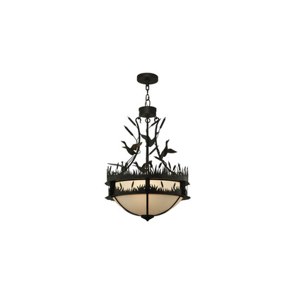 Ducks in Flight 4 Light 24" Wide Pendant