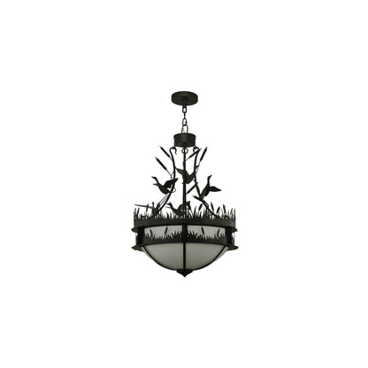 Ducks in Flight 4 Light 24" Wide Pendant