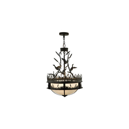 Ducks in Flight 4 Light 24" Wide Pendant