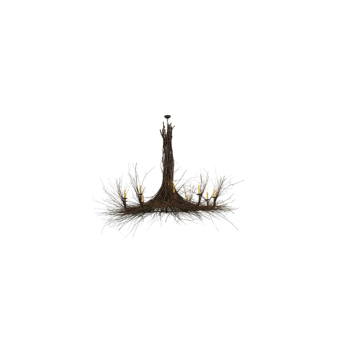 Twigs 10 Light 100" Wide Taper Candle Style Chandelier