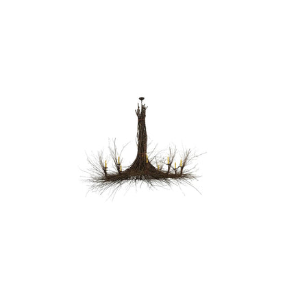 Twigs 10 Light 100" Wide Taper Candle Style Chandelier