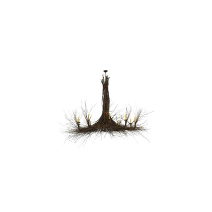 Twigs 10 Light 100" Wide Taper Candle Style Chandelier