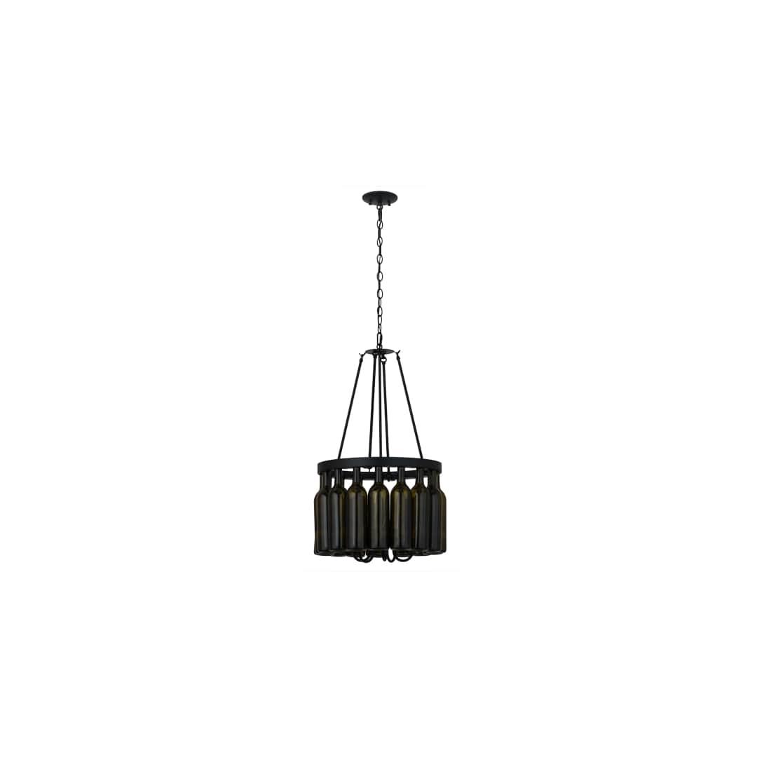 Tuscan Vineyard 5 Light 17" Wide Drum Chandelier