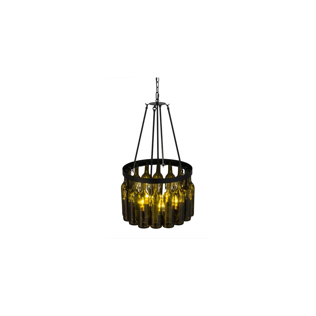 Tuscan Vineyard 5 Light 17" Wide Drum Chandelier