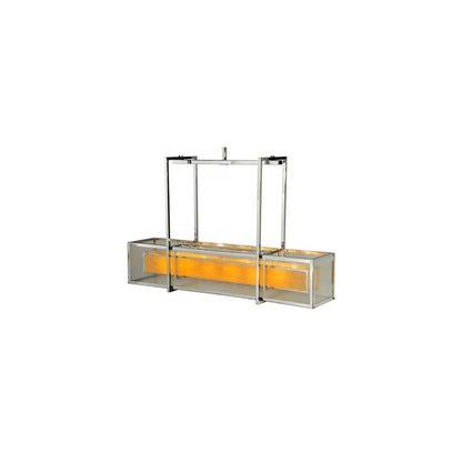 Quadrato 6 Light 13" Wide Linear Pendant
