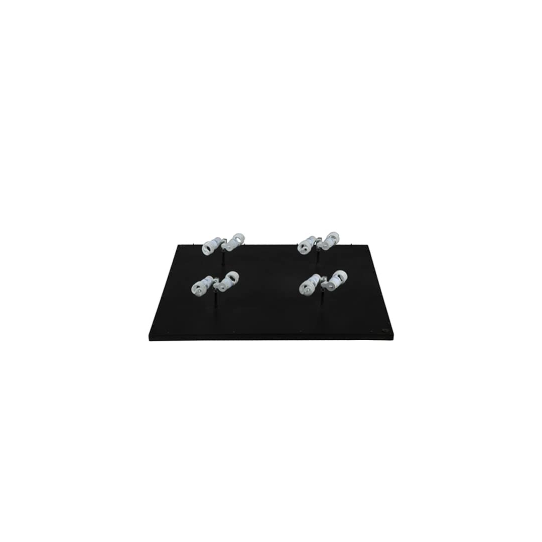 Ivy 8 Light 51" Wide Flush Mount Square Ceiling Fixture - Textured Black Finish - GU24 Bulb Base