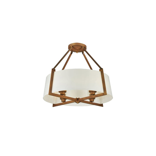 Cilindro Lucy 4 Light 31" Wide Semi-Flush Ceiling Fixture - Cortez Gold Finish