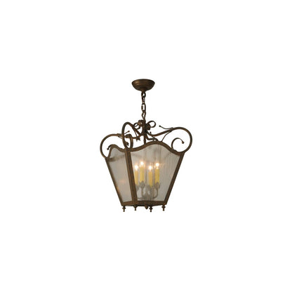 Terena 4 Light 22" Wide Taper Candle Pendant