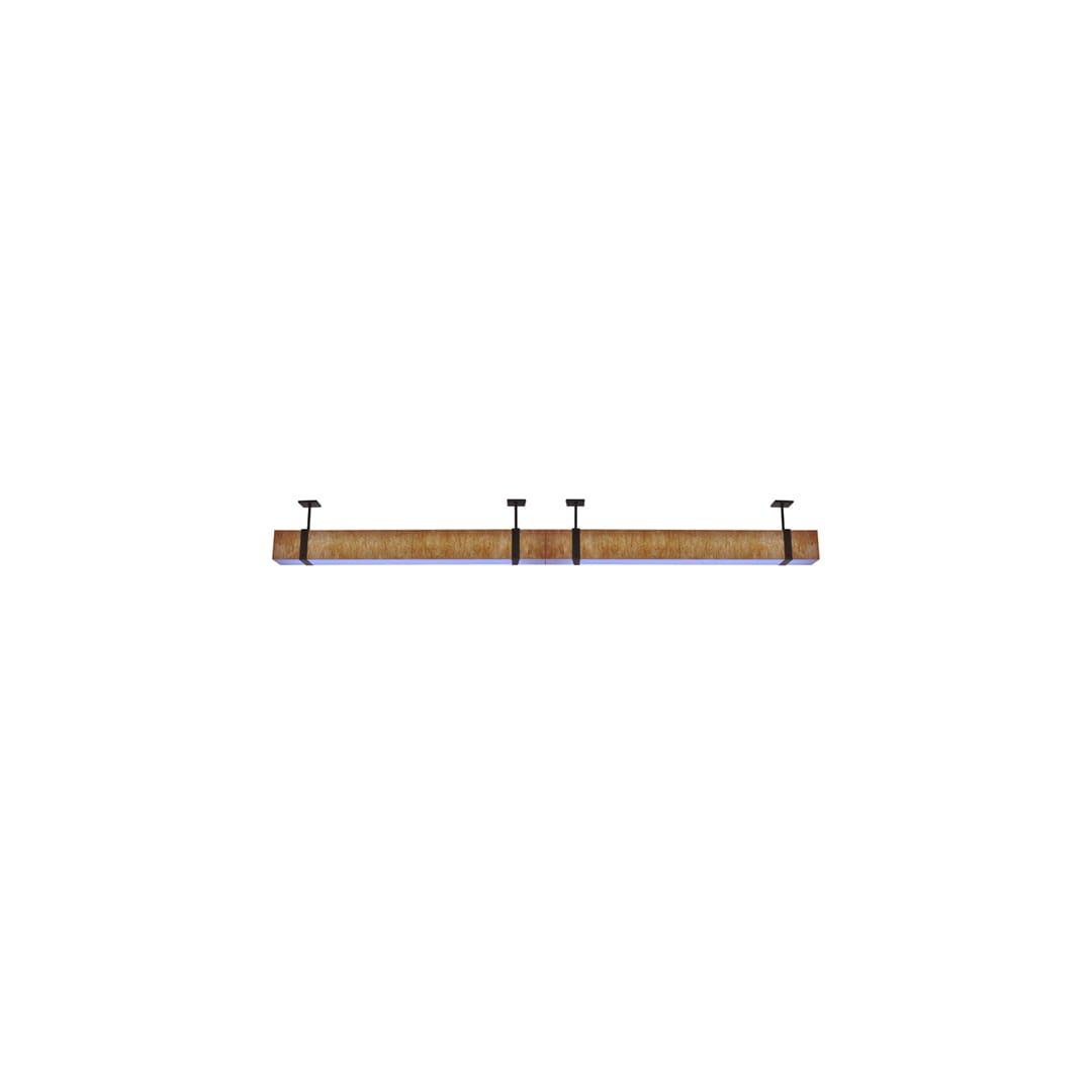Quadrato 144" Wide LED Semi-Flush Ceiling Fixture