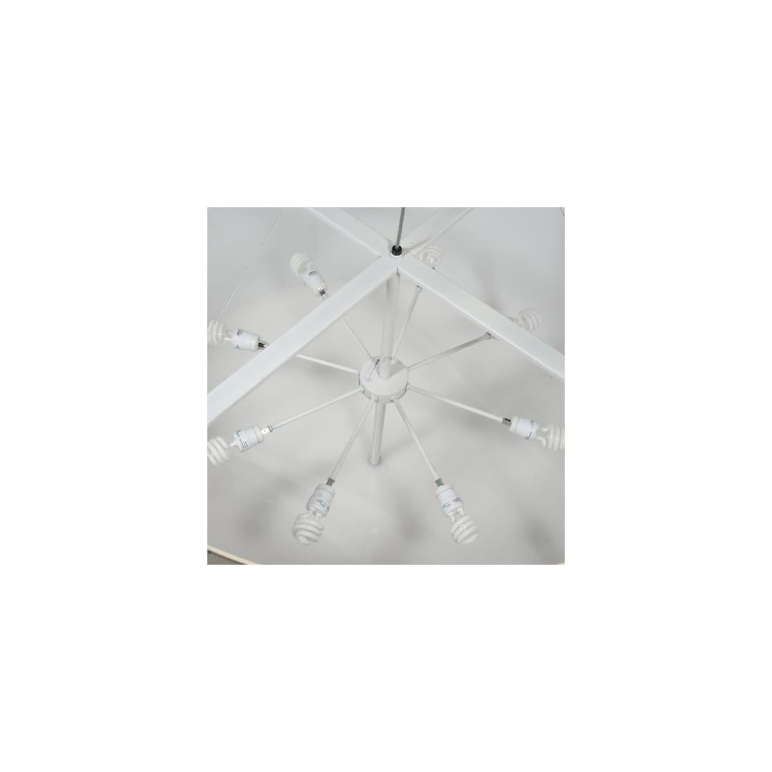Cilindro Natural 8 Light 48" Wide Suspension Pendant