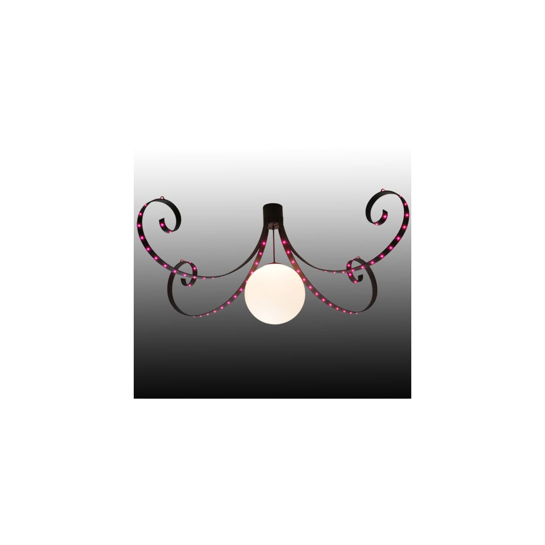 Carnevale 96" Wide LED Semi-Flush Globe Ceiling Fixture