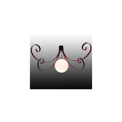 Carnevale 96" Wide LED Semi-Flush Globe Ceiling Fixture